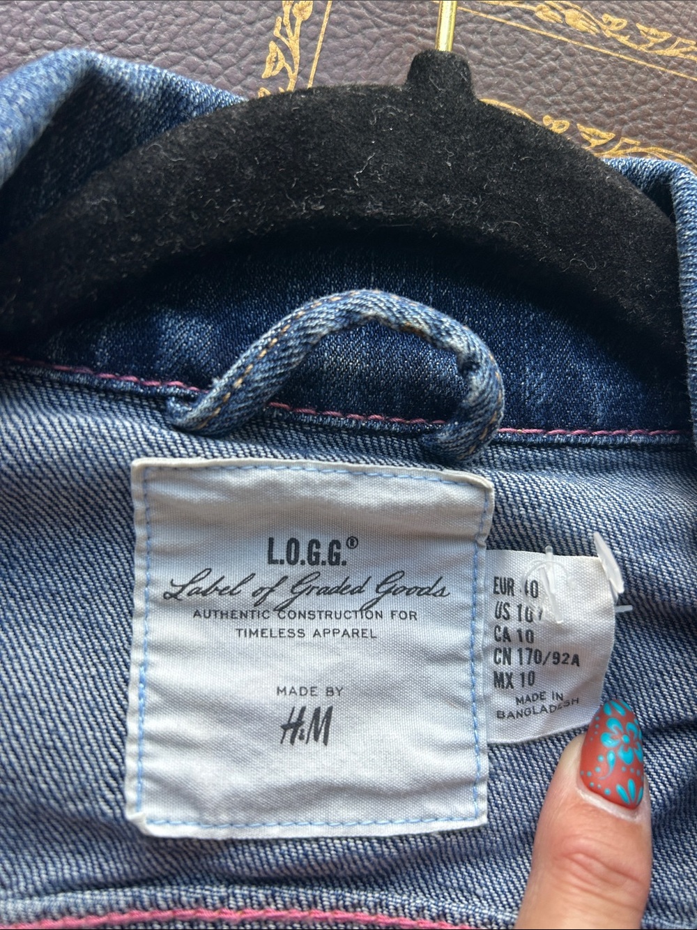L.O.G.G.: Denim Button-Front Jacket - Blue - Picture 3 of 3